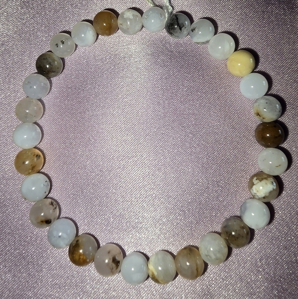 6mm White Opal Bracelet - Picture 2 of 12